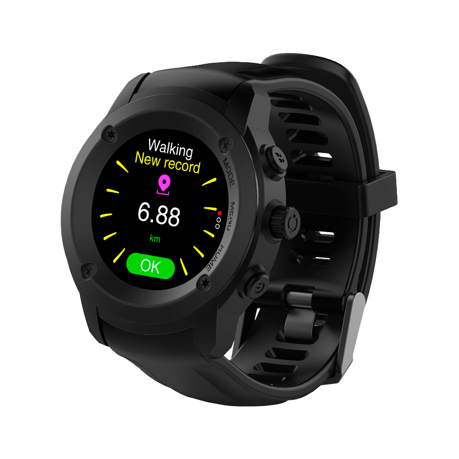 GHIA SMART WATCH DRACO 13 TOUCH HEART RATE BT GPS  COLOR NEGRO