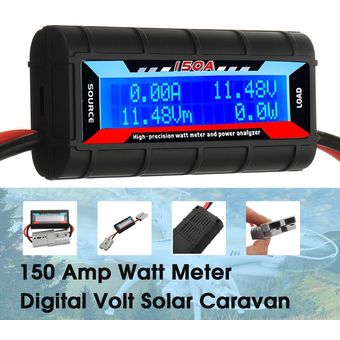 Voltímetro de energía solar para camping de caravana de coche 4x4 de 1 