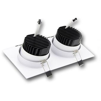 3W Super Bright LED LED Luz Dual Heads Tienda Techo Lámpara de techo Abajo Lámpara 