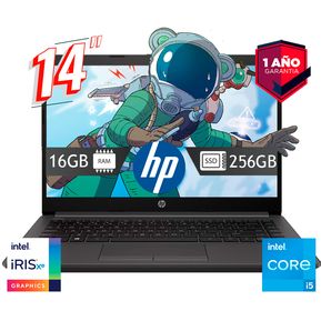 Laptop HP 14 Intel Core I5 - 256GB 16GB W11 - Año de garant...