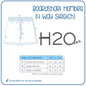 Short Baño Hombre H2O Wear Tela Elasticada Design H2O Wear 
