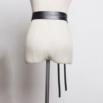cinturón largo ancho de piel sintética para mujer  cinturón femenino 