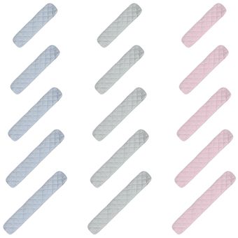 borde envolvente para bebé Protección de algodón para cuna Color sólido 2 uds. antimordedura 