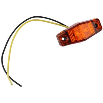 1 x LED LIGHT 2 DIODE 1x2.5 Trailer de marcador lateral de superficie de montaje en superficie 