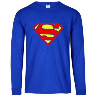  Superman - Camiseta de manga larga para hombre 52 Shield, Azul  Real, S : Ropa, Zapatos y Joyería