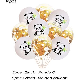 Panda de dibujos animados decoraciones para fiesta de cumpleaños juegos de vaji 