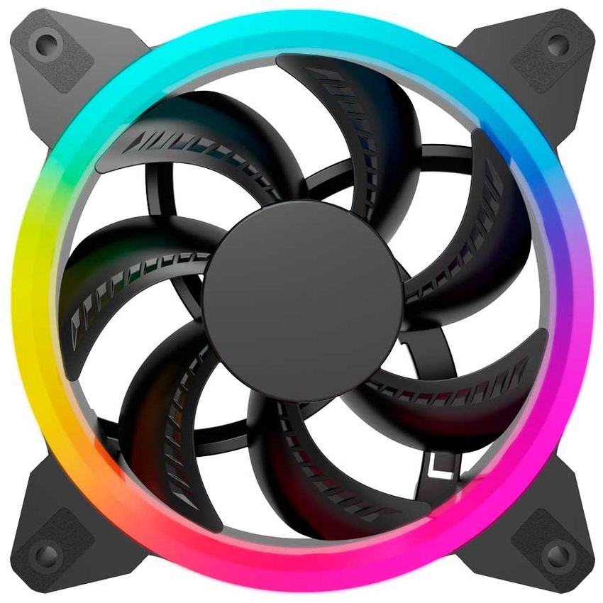 Ventilador Ocelot Gamer de 120mm con iluminacion RGB