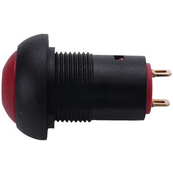 Interruptor de botón pulsador impermeable de 12 mm con cierre de encen 