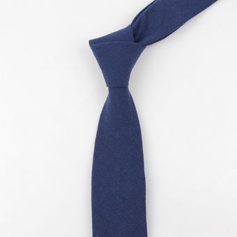 Corbatas de algodón para hombre corbatas de colores lisos y estrechos #15 
