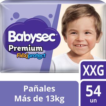 Pañales Babysec Premium 54 Unidades Talla XXG 