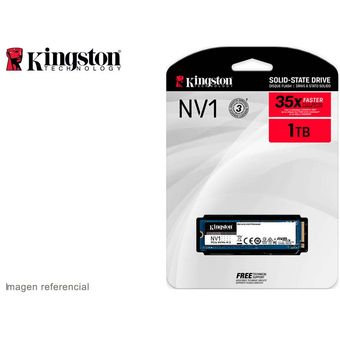 Disco Solido Interno SSD A400 M.2 2280 1TB Kingston NV1 NVMe Gen 3.0 - Kingston