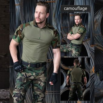 traje de rana ropa de combate para hombres XYX manga corta #camouflage camisetas de ejército uniforme multicámara Camisa militar táctica de camuflaje para hombres 