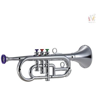 Toyvian 24pcs Trompeta Juguete niños para Jugando Instrumentos para educación Infantil temprana Oro 
