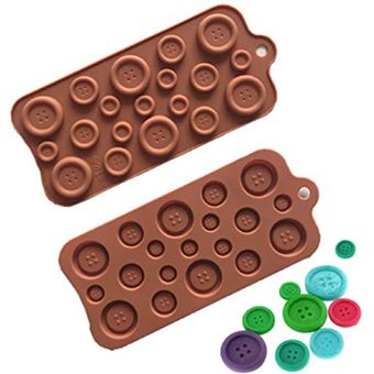 Velas Resina Jabones Molde Silicona Botones: Chocolates 