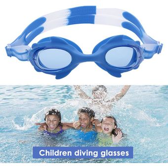 espejo de natación de plást Gafas portátiles de silicona para niños 