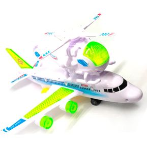 Avión Helicoptero de juguete luces y sonidos