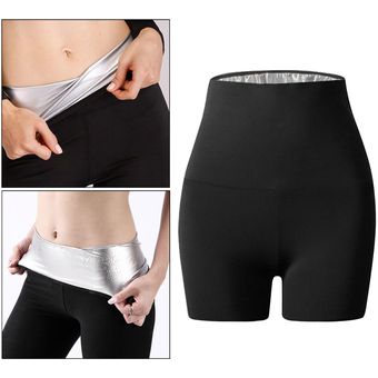 Pantalones de Sauna para mujer mallas térmicas Pantalones cortos L 