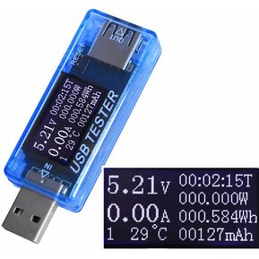 8-en-1 QC 2.0 3.0 4-30V USB Probador De Voltímetro A 8 EN 1