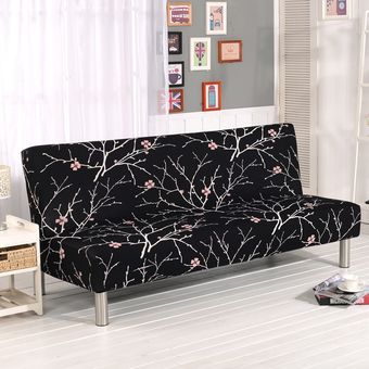 #color 3 Negro-inclusive sofá cubierta spandex plegable sofá cama cubierta de fundas sofá toalla para habitación sin brazos cubierta de sofá 