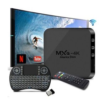 Combo Convertidor a Smart Tv Box 4K  Mini Teclado Inalambrico 