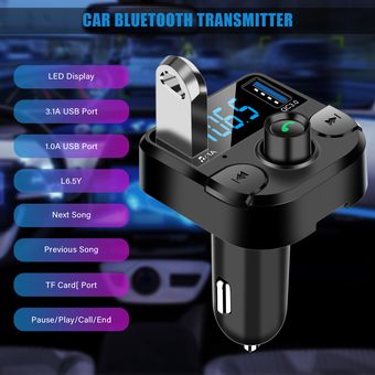Transmisor fm bluetooth coche usb Recambios y accesorios de coches de  segunda mano