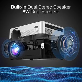 Proyector Wifi Bluetooth 1080p 4k 9000lm Con Bolsa Portátil