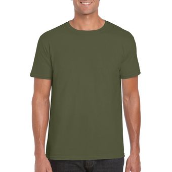 Camiseta básica verde militar mujer – Bausi