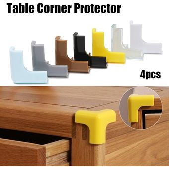 Protector de esquina de silicona suave para bebés 4 Uds protección de esquina de escritorio protecciones de seguridad de bordes para niños protección para niños 