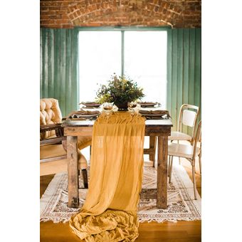 Conjunto de servilletas de gasa para decoración de boda conjunto de servilletas de gasa de 20 pulgadas x 33 pies 