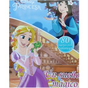 Libro P Colorear De Disney Princesas Cenicienta Rapunzel Bla...