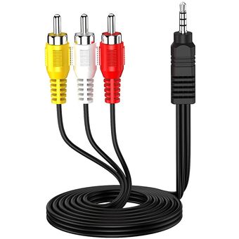GENERICO Cable Audio Video 3.5mm a Rca 3x1