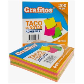 Taco De Notas Adhesivas Grafitos Paquete x 200
