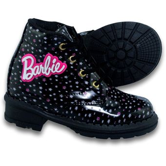 Botas Para Ni a De Barbie Con Estrellas Estilo 0329Ju17 Charol