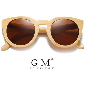 GM-gafas sol bambú Naturallentes sol polarizad 