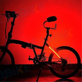 MTB Luz de bicicleta Luz de tira 12 LED Bar 8 modos lámpara impermeable Bici Ciclismo 