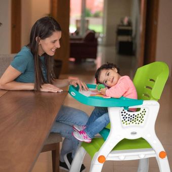 Silla Periquera Bebe Prinsel Caddy 2 En 1 Mesa Actividades Rosa/Gris