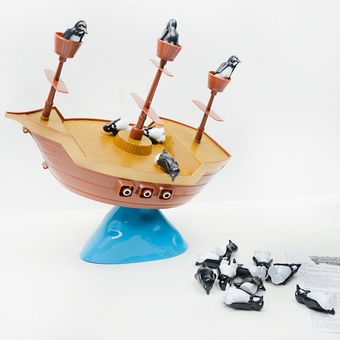 HAOEN e Penguin Pirate Ship Balance Interacción familiar Niños Juego d 