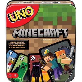 UNO juego de cartas Minecraft, Ahora la diversión de UNO incluye el mundo  de Minecraft, Multicolor, paquete básico comprar en tu tienda online  Buscalibre Colombia
