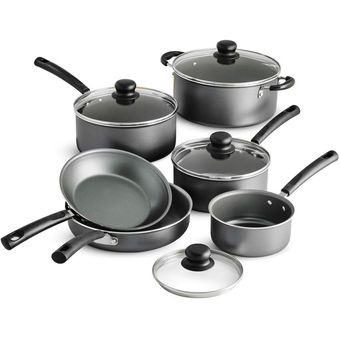 Batería de Cocina Tramontina 18 piezas Primaware Gris