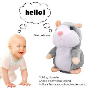 Cheeky hámster Repite lo que usted d  electrónica mascotas de juguete de felpa Hablar 