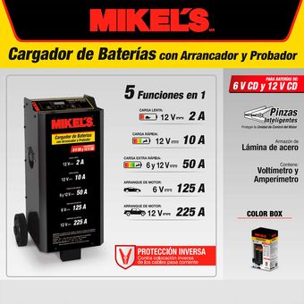 CARGADOR BATERIAS AUT C/ARRANCADOR 2/10/50 Amp - Mikels México, tienda en  línea Mikels