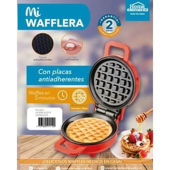 Waflera Para Hacer Waffles Mini(rojo)