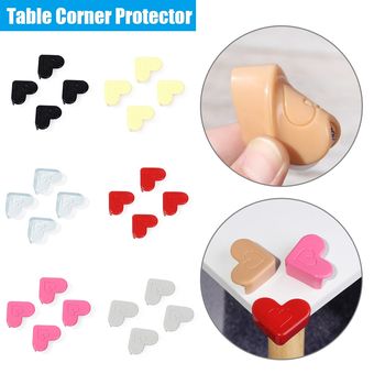 4 Uds protecciones de borde de esquina para la seguridad del bebé personalizado-pegatinas para muebles contra esquinas del Protector de PVC Anti-colisión de la 