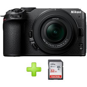 Cámara Nikon Z30 Mirrorless 21Mp Lente 16-50mm Vr+32Gb