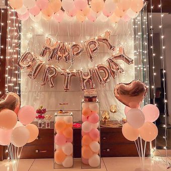 Vajilla de cumpleaños de oro rosa decoraciones de cumpleaños para niña decoraci 