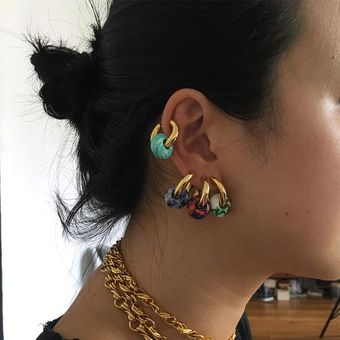 Joyas De Mujeres Bohemias Donas Aros De Acero Inoxidable 