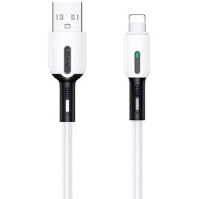 Cable iPhone Usams Silicon 2m Led 11 Pro...
