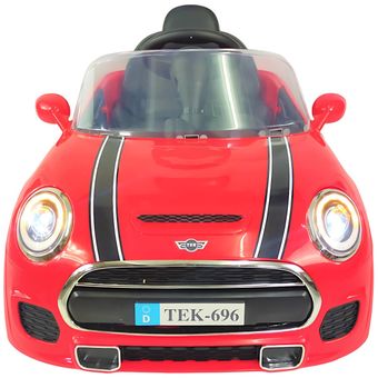 Carro eléctrico montable mini cooper con control discount remoto