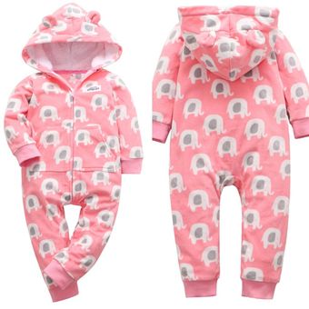 ropa de abrigo para niño pequeño pijamas de niños mono de bebé de lana Ropa de bebé con capucha ropa de bebé de zorro pelele para niña 