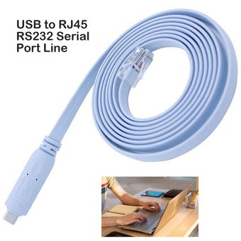 USB  USB tipo C para cable RJ45 a serie  RS232 de consola rollover cable 1.8Meters 